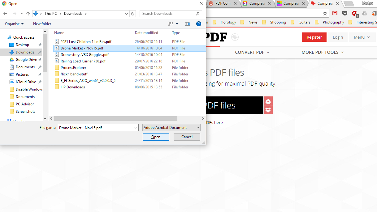 optimize a pdf from pc for mac