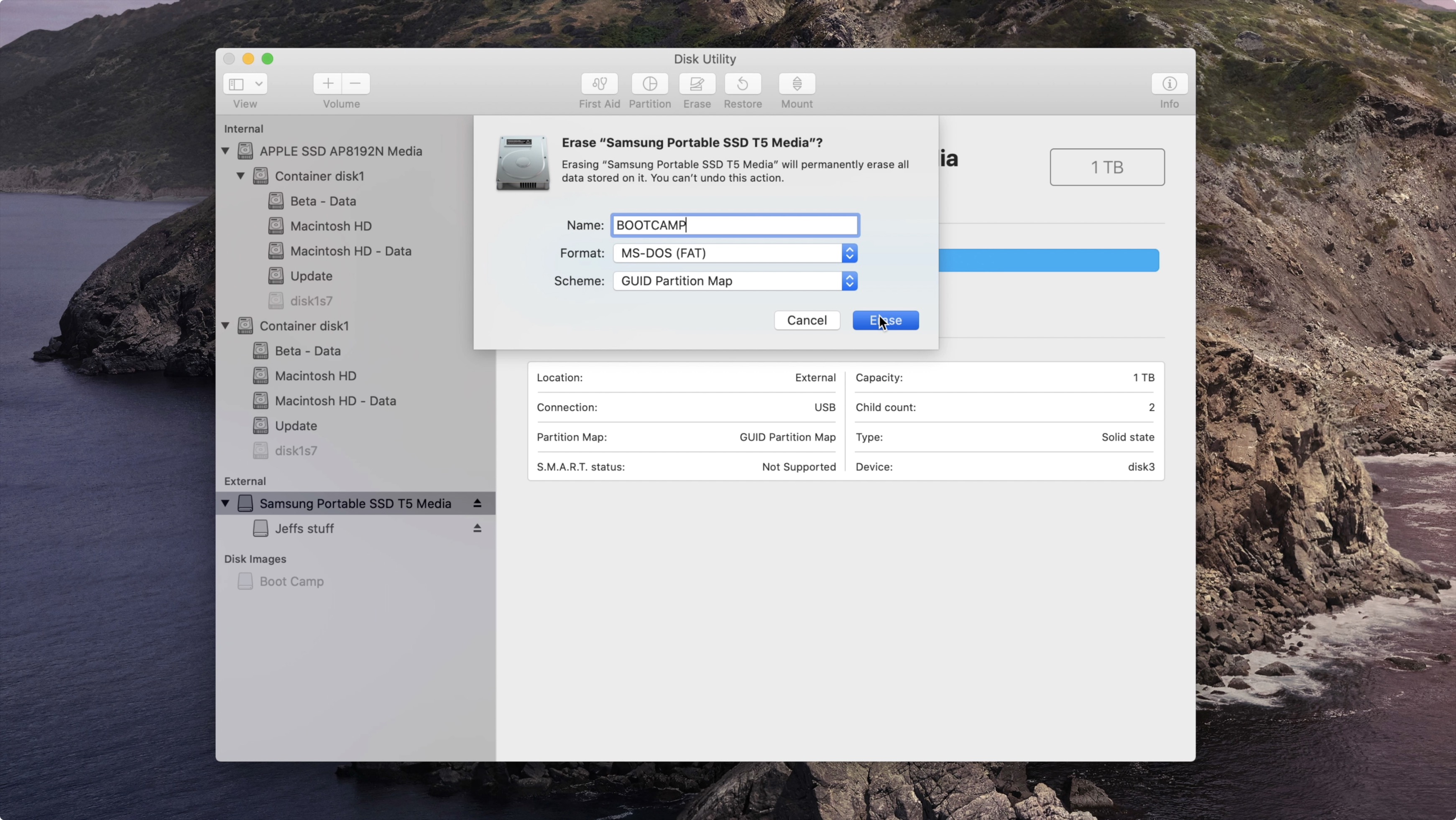 format a drive for windows 8 and mac osx